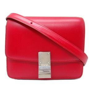 Celine Classic Box Shoulder Bag Red